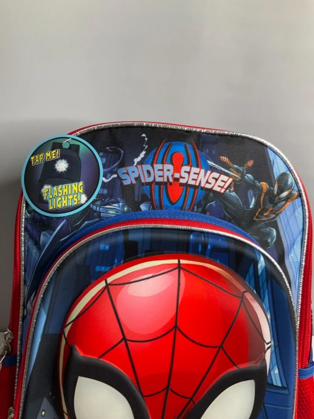 Spider Man 17” Kids Light Up Backpack